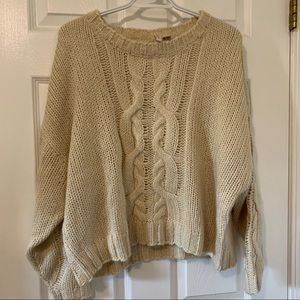Cable knit sweater